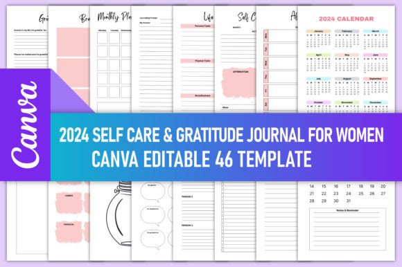 2024 Self-care Gratitude Journal Women: A Personal Guide to Mindful Living