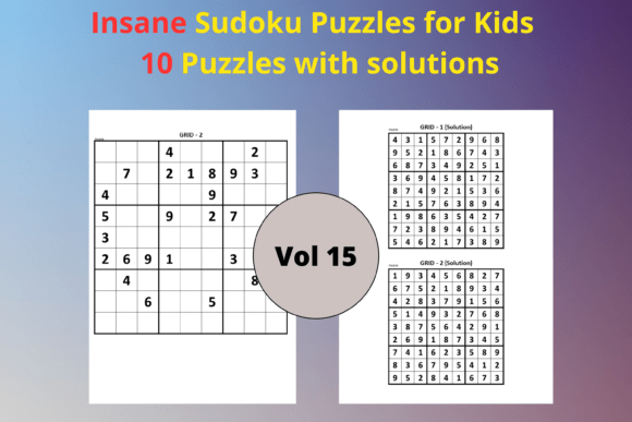 Easy Sudoku for Kids 15: A Practical Resource for Learning, Fun, and Publishing Success