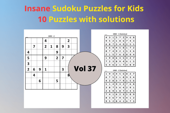 Easy Sudoku for Kids 37: A Practical Puzzle Set for Low-Content Publishing and Classroom Fun