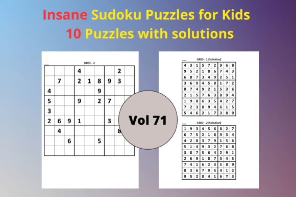 Easy Sudoku for Kids 71: A Practical Puzzle Collection for Young Logic Learners