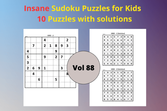 Easy Sudoku for Kids 88: A Practical Resource for Children’s Puzzle Books and Printable Activities